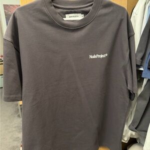 Nude Project Short Sleeve Tee in Dark Gray
